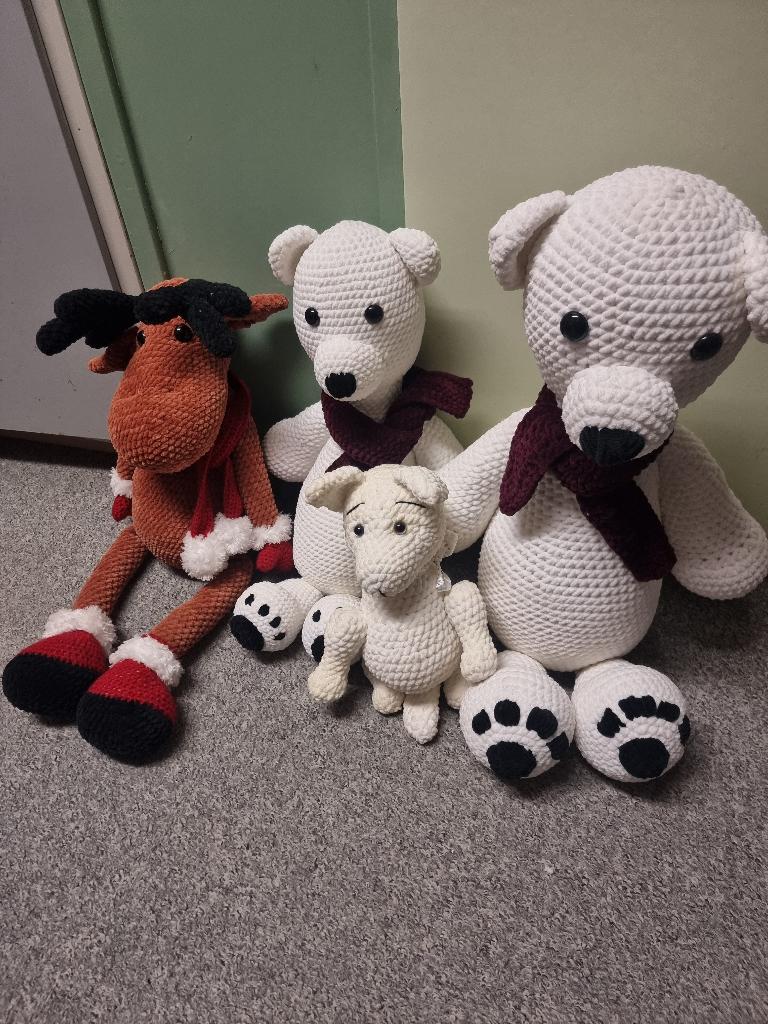 Knuffels gehaakt, Kinderen en Baby's, Speelgoed | Knuffels en Pluche, Ophalen of Verzenden, Zo goed als nieuw, Overige typen, Handgemaakt