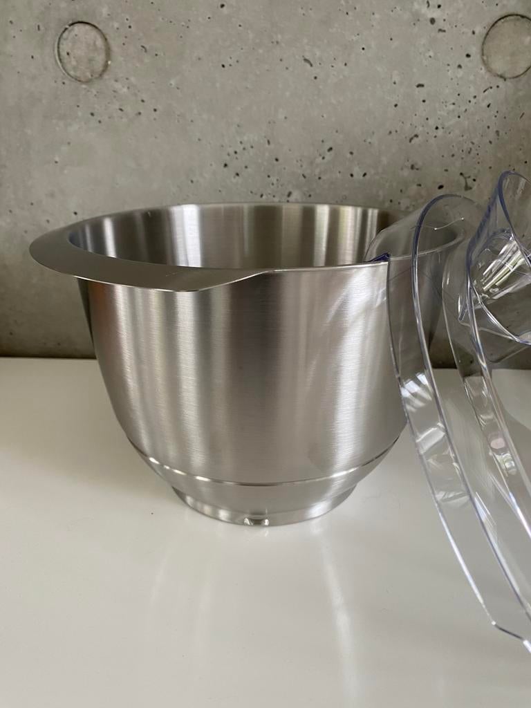 bosch MUM5 mengkom met deksel kom voor keukenmachine, Nieuw, Ophalen of Verzenden, Vaatwasserbestendig, 3 snelheden of meer