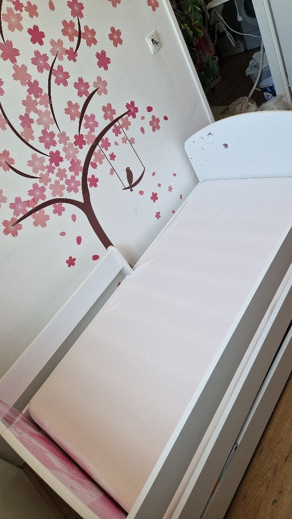 Kinderbed Happy Prinses incl. matras & opberglade 80cmx160cm, Gebruikt, 70 tot 85 cm, 140 tot 160 cm, Ophalen