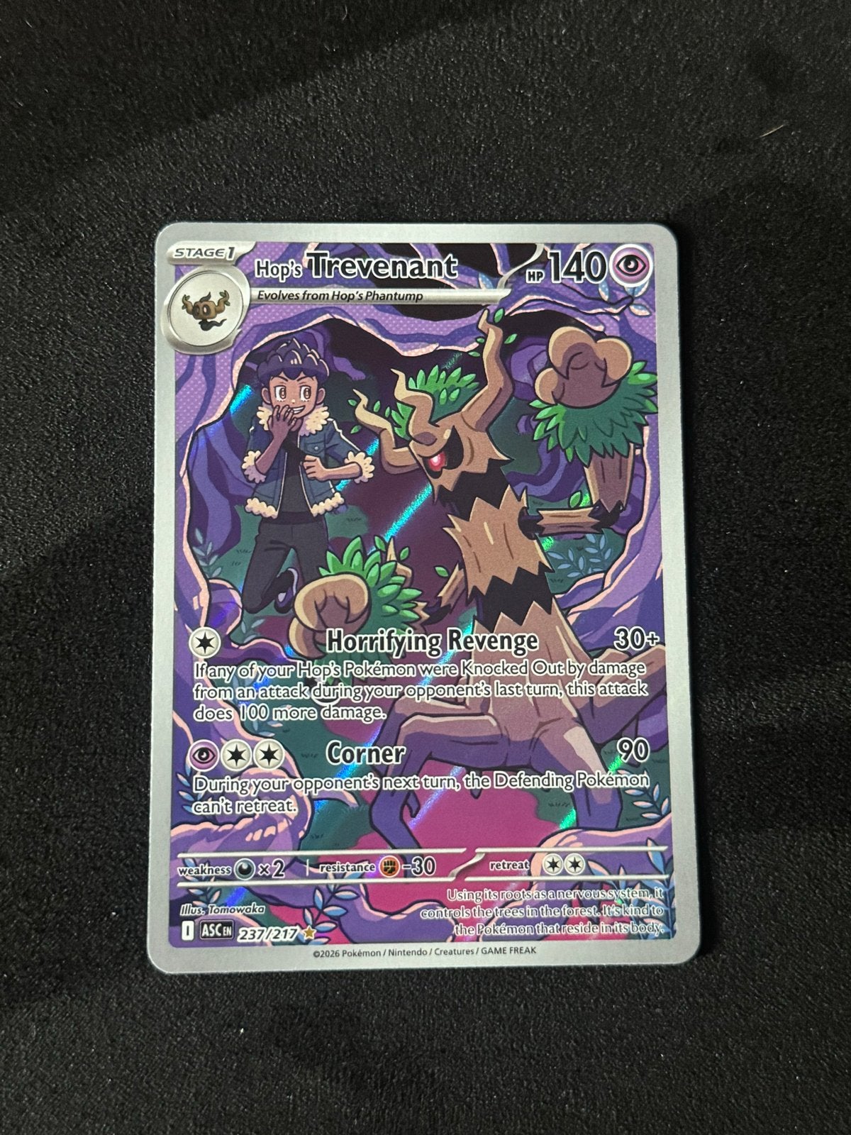 Hop's Trevenant (237/217) - Pokémon Kaart, Ophalen of Verzenden, Zo goed als nieuw, Losse kaart, Foil