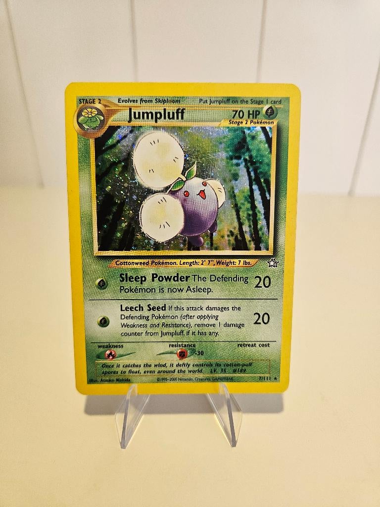 Jumpluff 7/111 Neo genesis ENG, Ophalen of Verzenden, Zo goed als nieuw, Losse kaart