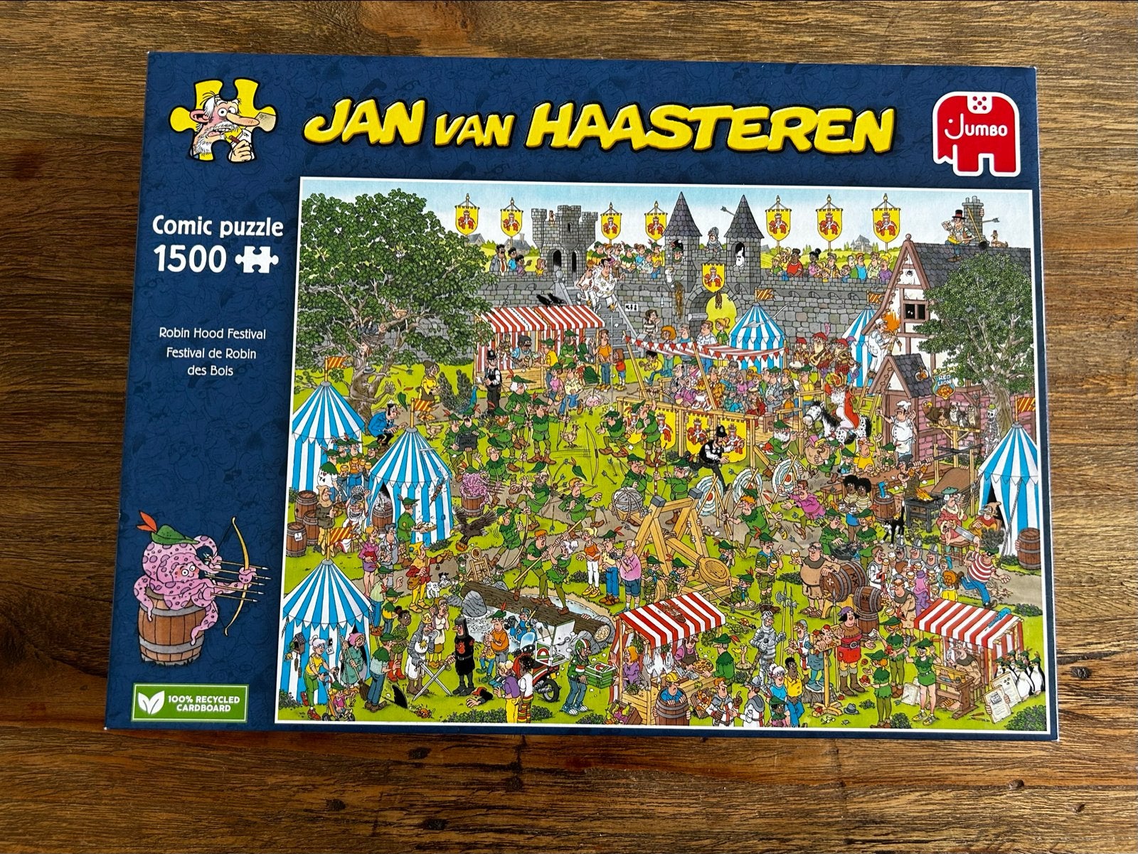 Jan van Haasteren - Robin Hood Festival - 1500 stukjes, Ophalen of Verzenden, 500 t/m 1500 stukjes, Zo goed als nieuw, Legpuzzel
