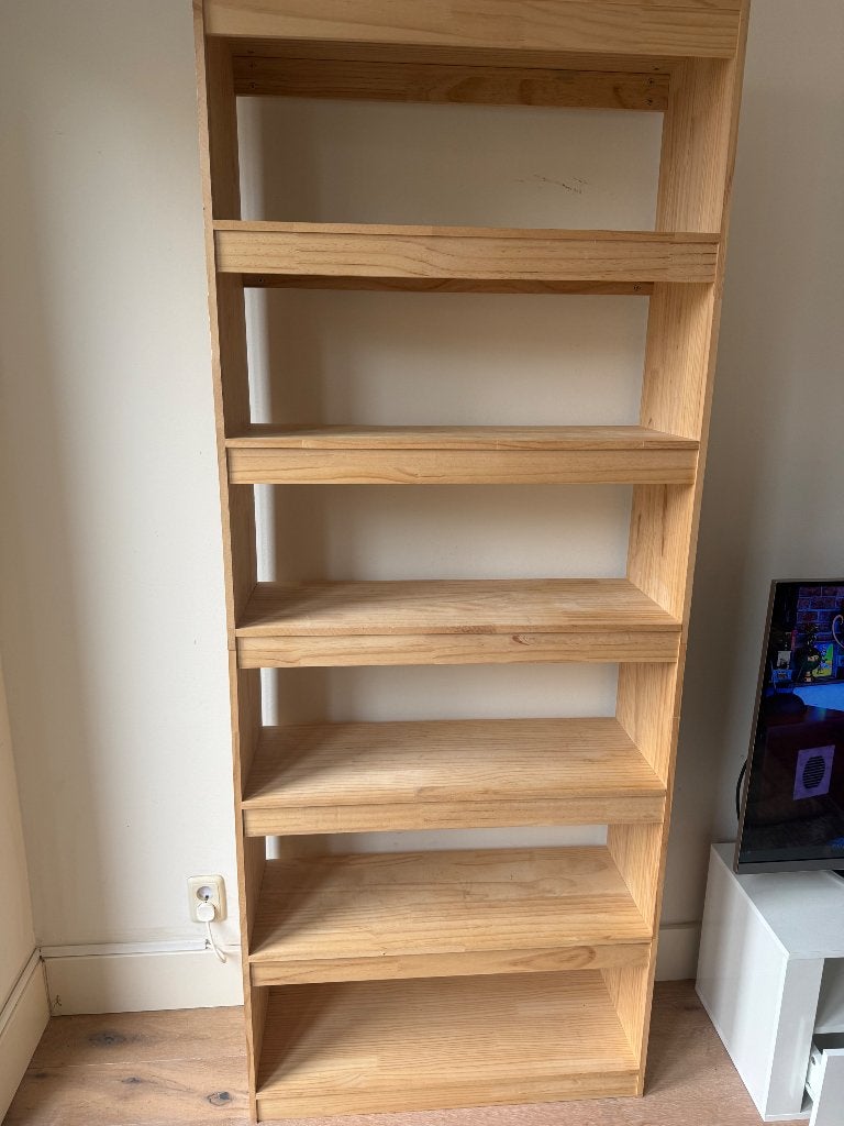 Houten open kast, Ophalen, Gebruikt