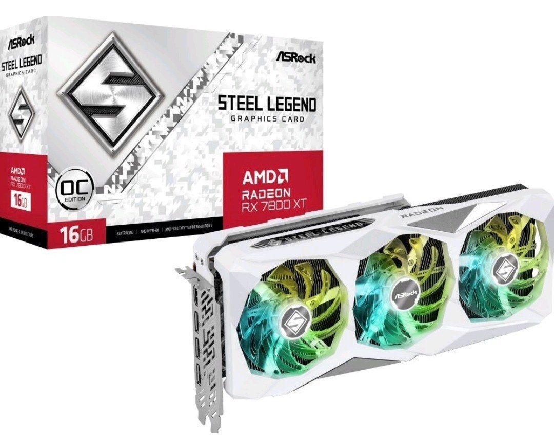 Asrock Radeon RX 7800 XT Steel Legend 16GB OC - Vi16GB GDDR6, Computers en Software, Videokaarten, GDDR6, PCI-Express 4, Nieuw