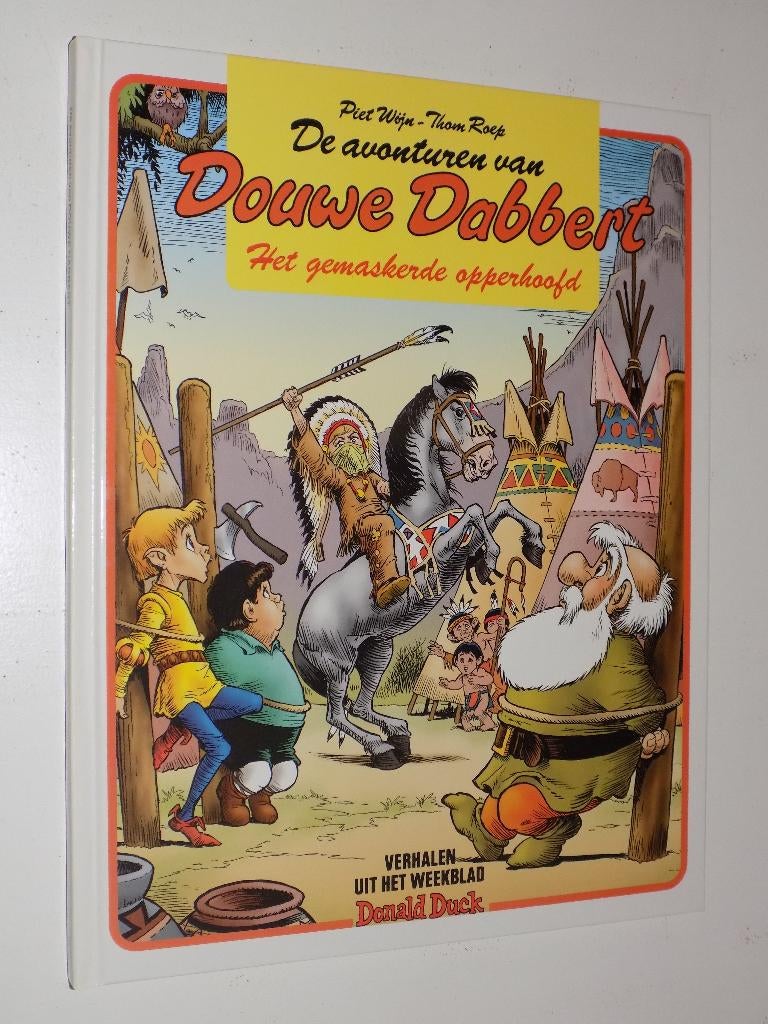 Douwe Dabbert - 21_HC_Het gemaskerde opperhoofd, Eén stripboek, Ophalen of Verzenden, Gelezen, Piet Wijn, Thom Roep