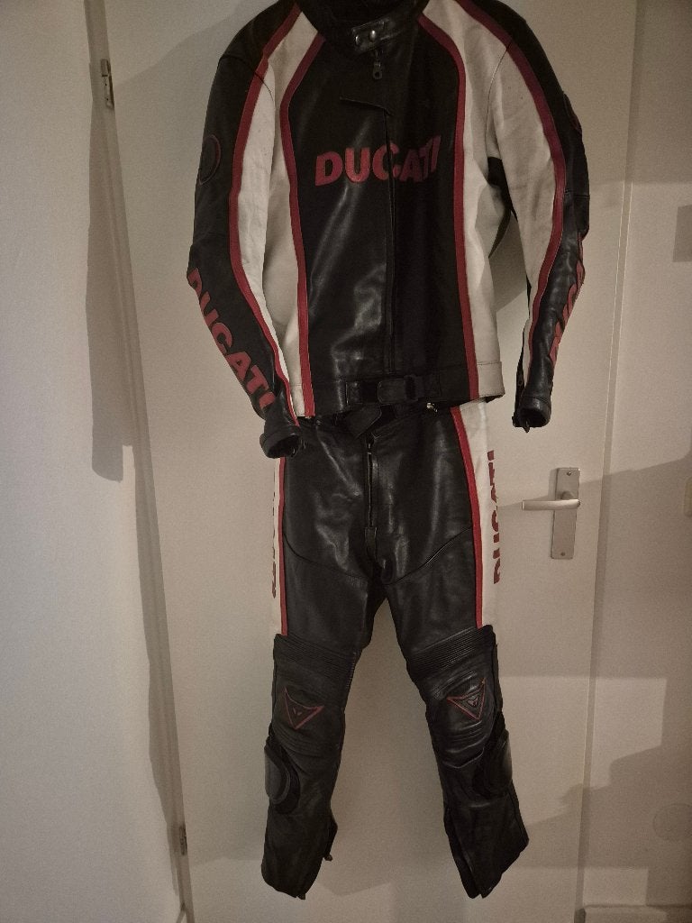Ducati Leren Motorpak Daytona met laarzen maat 41/42, Ophalen of Verzenden, Tweedehands, Heren, Combipak