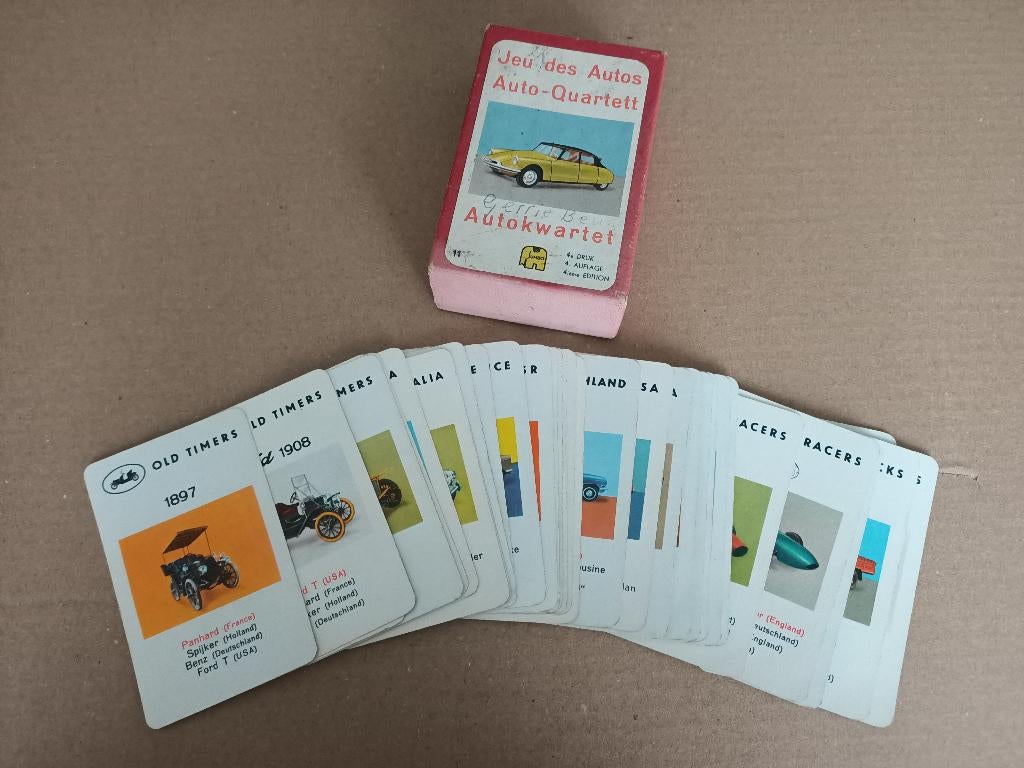Auto Kwartet Jumbo (jaren 60), Verzenden, Gebruikt, Auto's