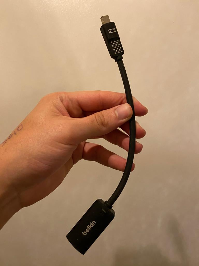 Belkin Mini DisplayPort naar HDMI Adapter, Ophalen of Verzenden, Zo goed als nieuw, Minder dan 2 meter, HDMI-kabel