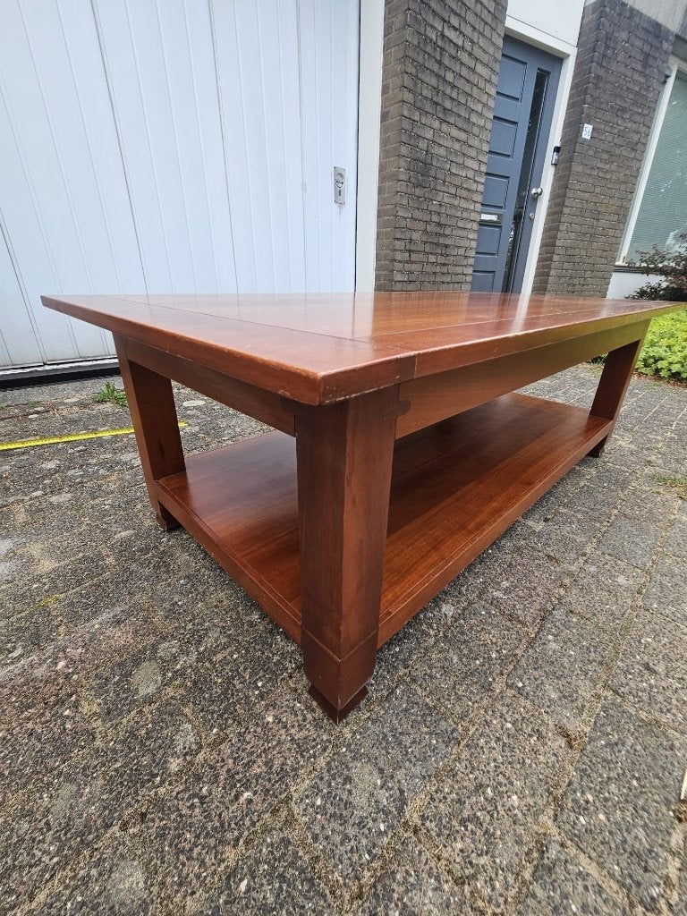 Kersenhouten Salontafel - groot en stevig - tijdloos ontwerp, Ophalen, Gebruikt, 100 tot 150 cm, 50 tot 100 cm