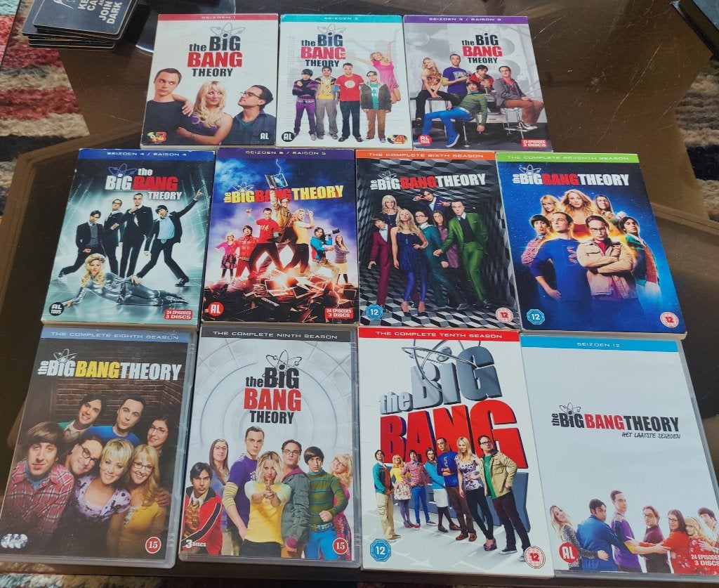 The Big Bang Theory DVD's seizoen 1 t/m 12 zonder seizoen 11, Cd's en Dvd's, Dvd's | Tv en Series, Alle leeftijden, Seizoen 3