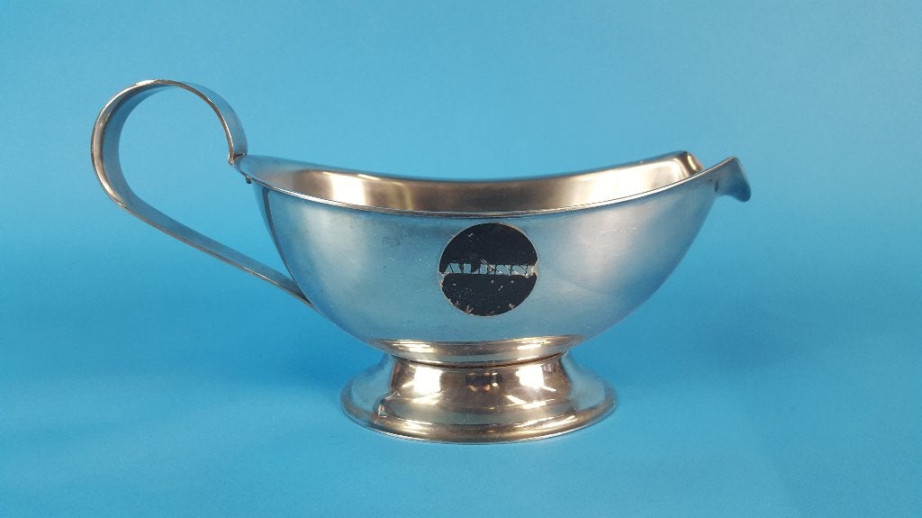 Vintage Alessi sauskom, schenk kom, metaal rvs. 6C2, Tweedehands verkoop, Tweedehands verkoop, Gebruikt, Ophalen of Verzenden
