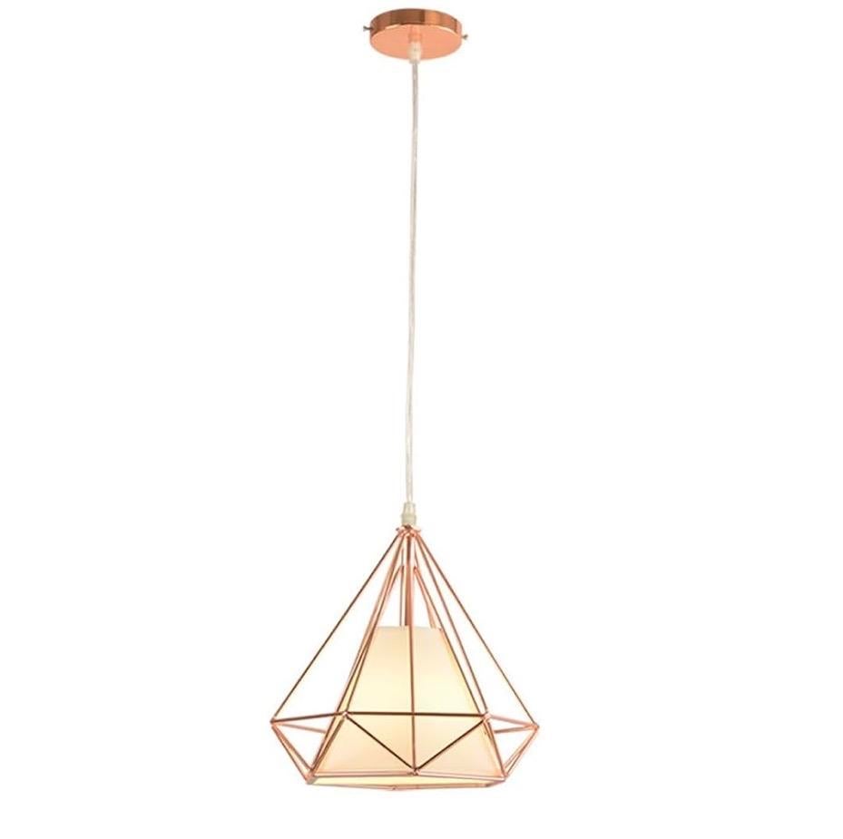 Rose goud hanglamp diamant nieuw in doos, Huis en Inrichting, Lampen | Hanglampen, Nieuw, Ophalen of Verzenden, Metaal, Minder dan 50 cm
