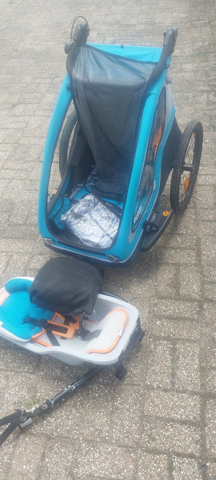 Fietskar fietsaanhanger hondenkar, Fietsen en Brommers, Fietsaccessoires | Aanhangers en Karren, Ophalen, Kinderkar