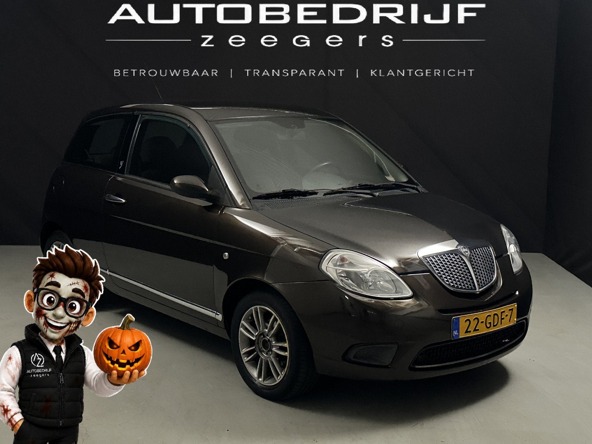 Lancia Ypsilon 1.4 Oro AIRCO* (bj 2008), Auto's, Voorwielaandrijving, Gebruikt, 31 €/maand, 4 cilinders