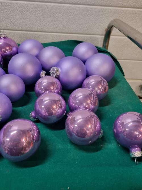 kerstballen paars glas, Ophalen of Verzenden, 'T Olde Gre-j, Info@toldegrej.nl, Endepoelstraat 20f Didam
