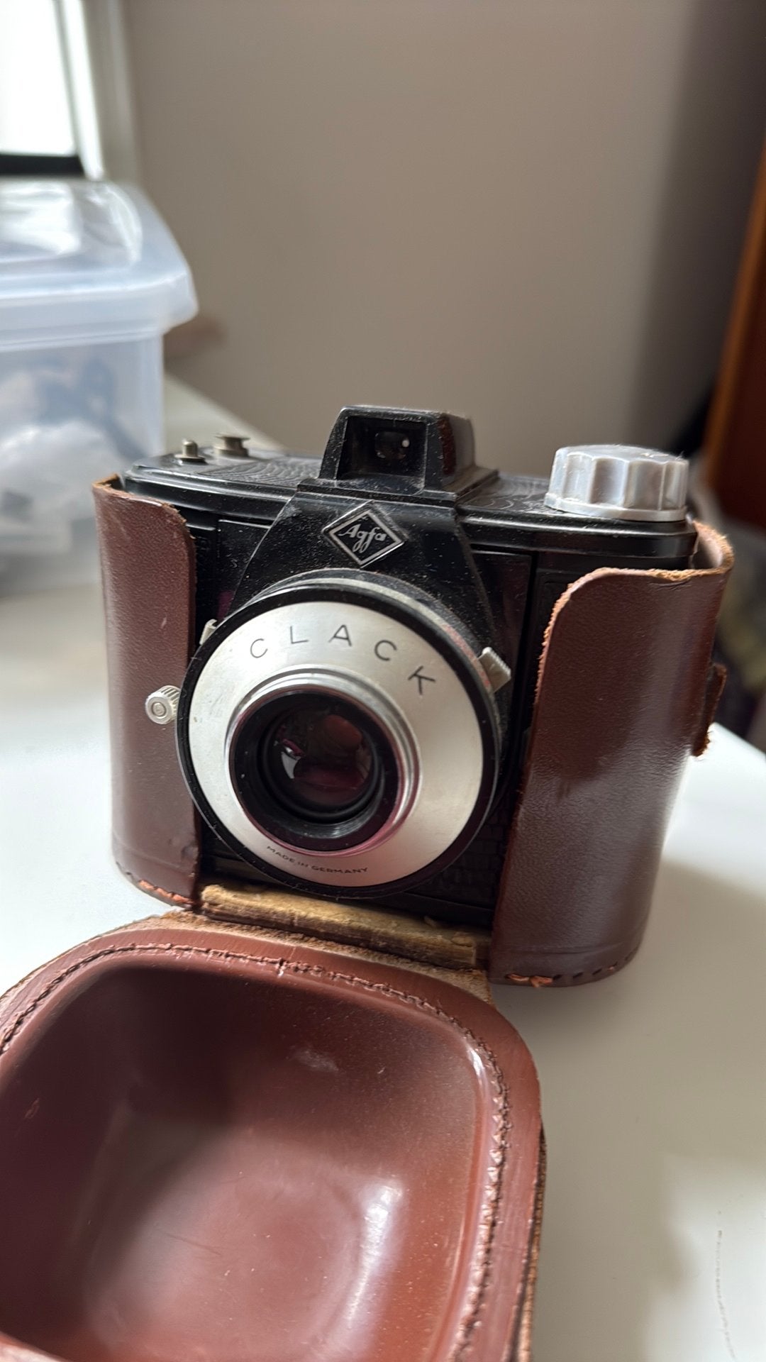 Retro vintage fototoestel agfa clack, Ophalen of Verzenden, Gebruikt, Compact, Overige Merken