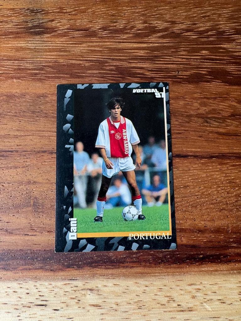 Panini Voetbal 97 Plaatje - Dani Portugal, Ophalen of Verzenden, Nieuw, Stickers en Plaatjes