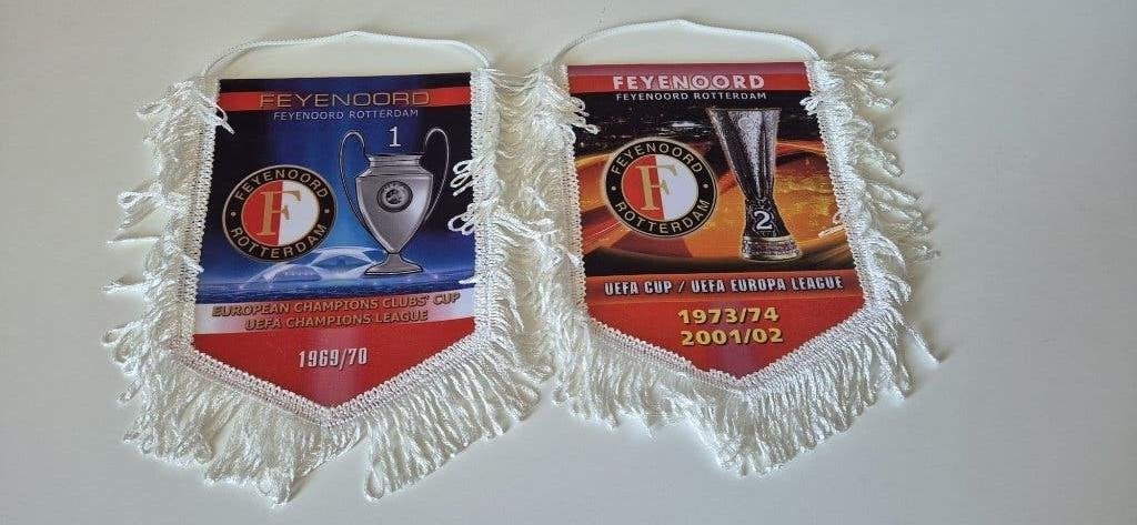 Vanen Feyenoord winnaar Europa Cup, Verzamelen, Ophalen of Verzenden, Zo goed als nieuw, Feyenoord