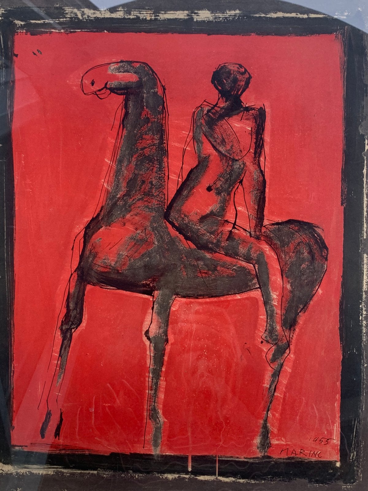 Marino Marini 1901-1980 Litho “Le Chevalier “ 1955, Ophalen