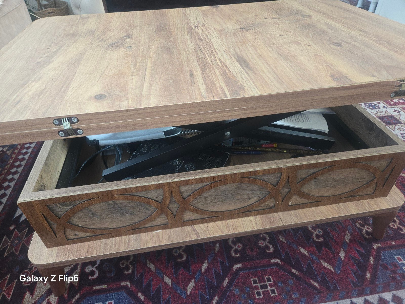 mooie salontafel, Ophalen, 100 tot 150 cm, Eikenhout, 50 tot 100 cm