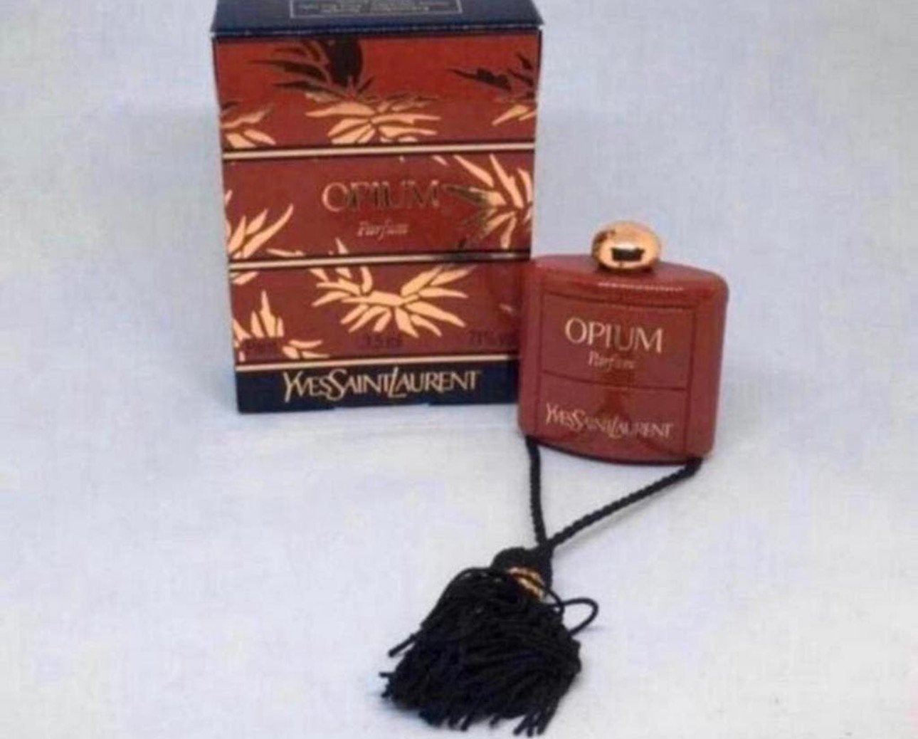Parfumminiatuur Opium pompom 3,5 ml parfum Yves Saint L, Ophalen of Verzenden, Nieuw, Miniatuur, Gevuld