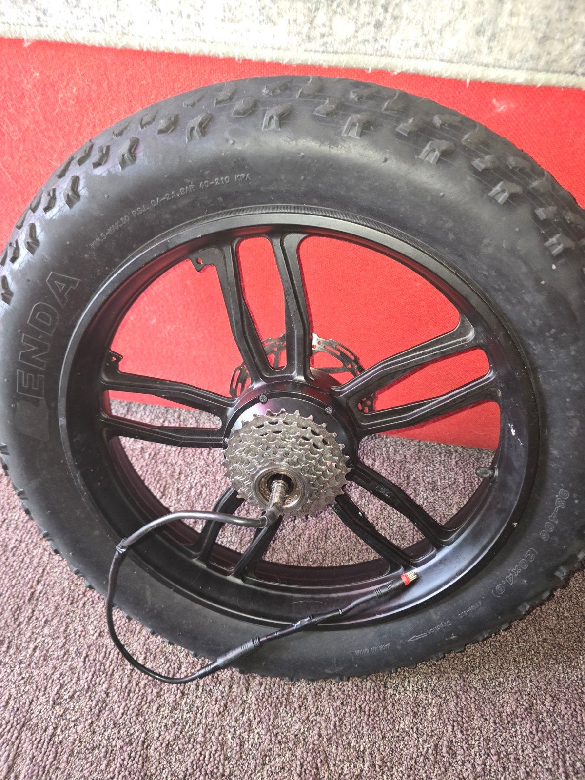 Fatbike achterwiel voor red en zwart plug, Ophalen of Verzenden, Overige typen