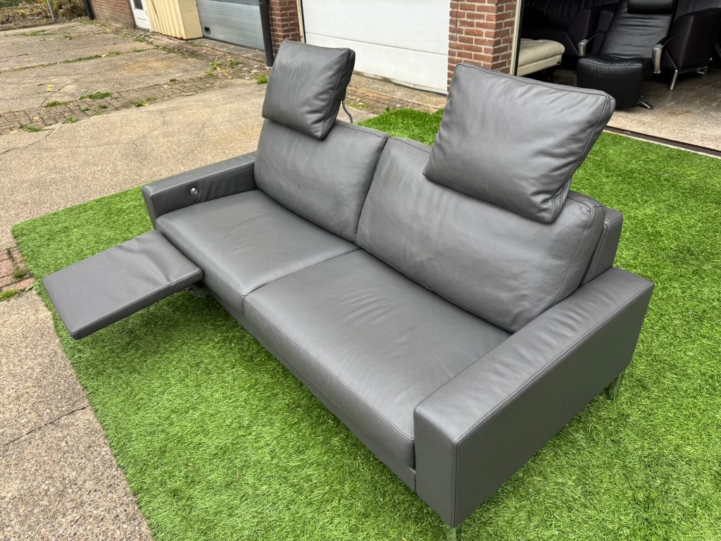 FSM Clarus bank design bankstel grijs leer 2,5 zetel De Sede, Hout, Geen, Pahest@hotmail.nl, Design