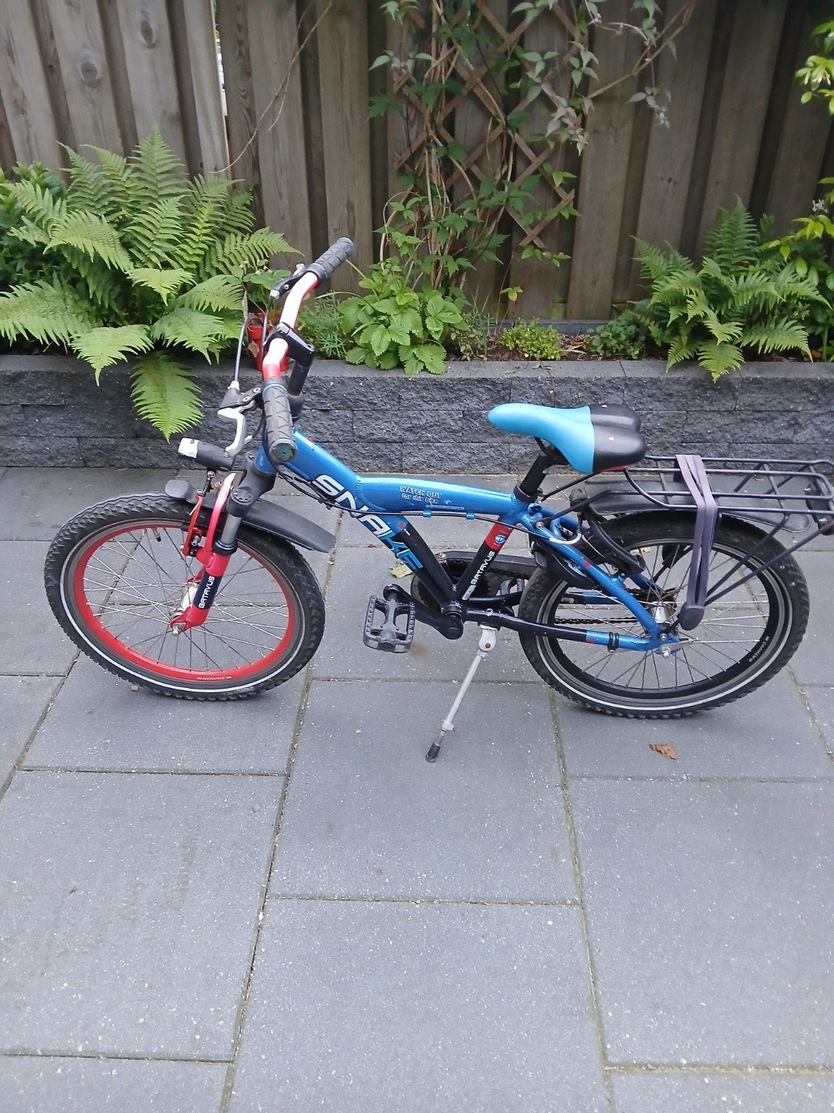 Batavus Snake Kinderfiets 20 inch - Blauw/Rood, Fietsen en Brommers, Ophalen, Velgrem, Batavus Snake, 16 tot 20 inch