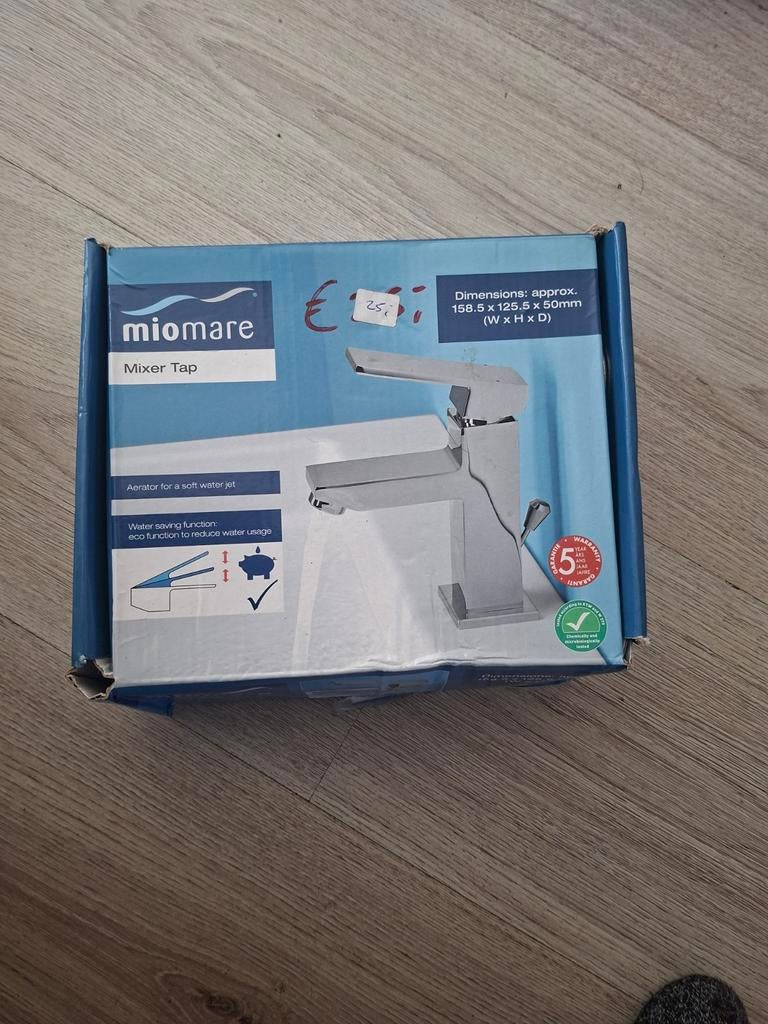 Nieuwe Miomare wastafel kraan - Mixer Tap, Doe-het-zelf en Verbouw, Sanitair, Ophalen of Verzenden, Nieuw, Kraan