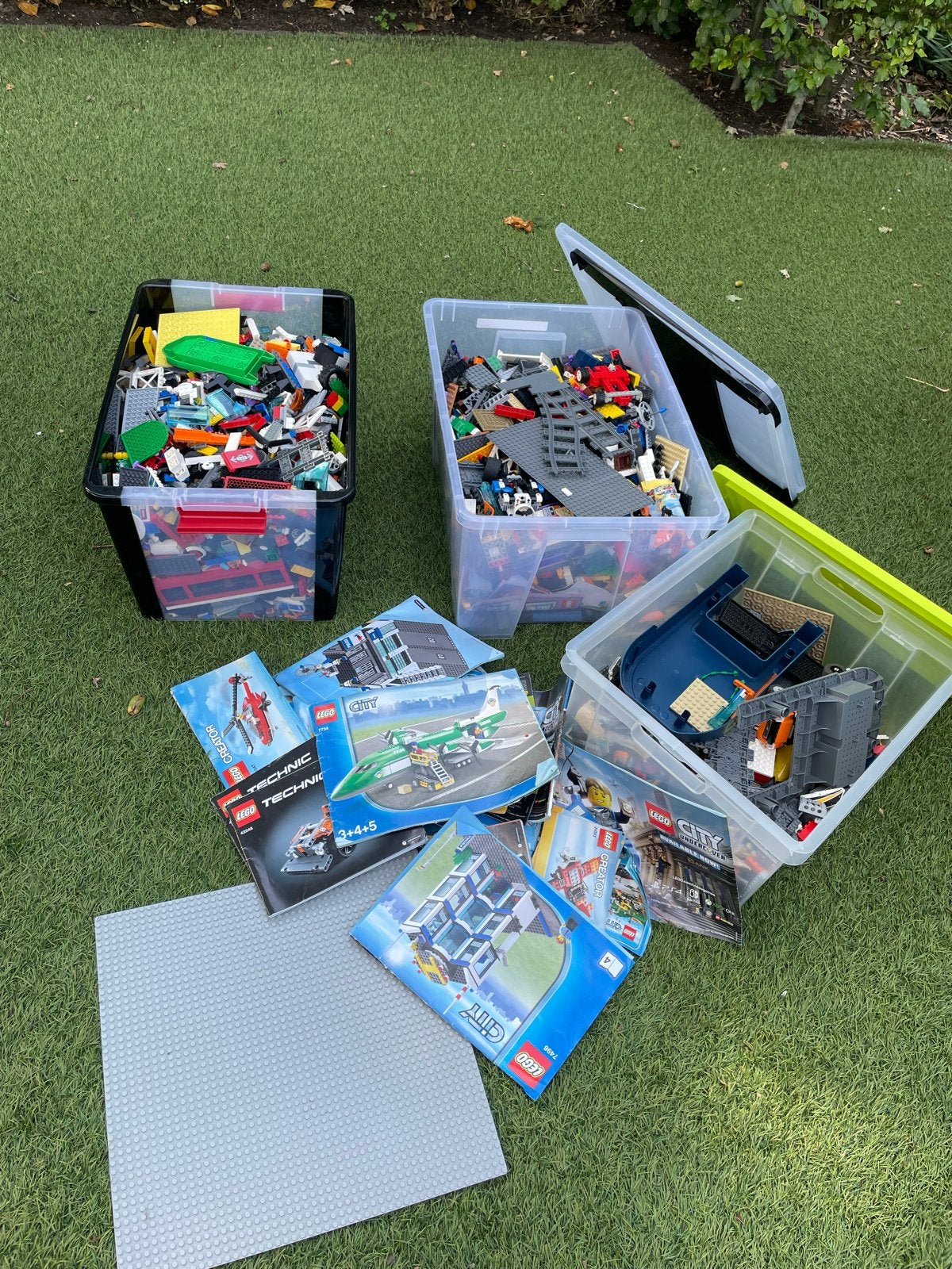 27 kilo LEGO met boekjes, Gebruikt, Lego, Ophalen of Verzenden, Losse stenen