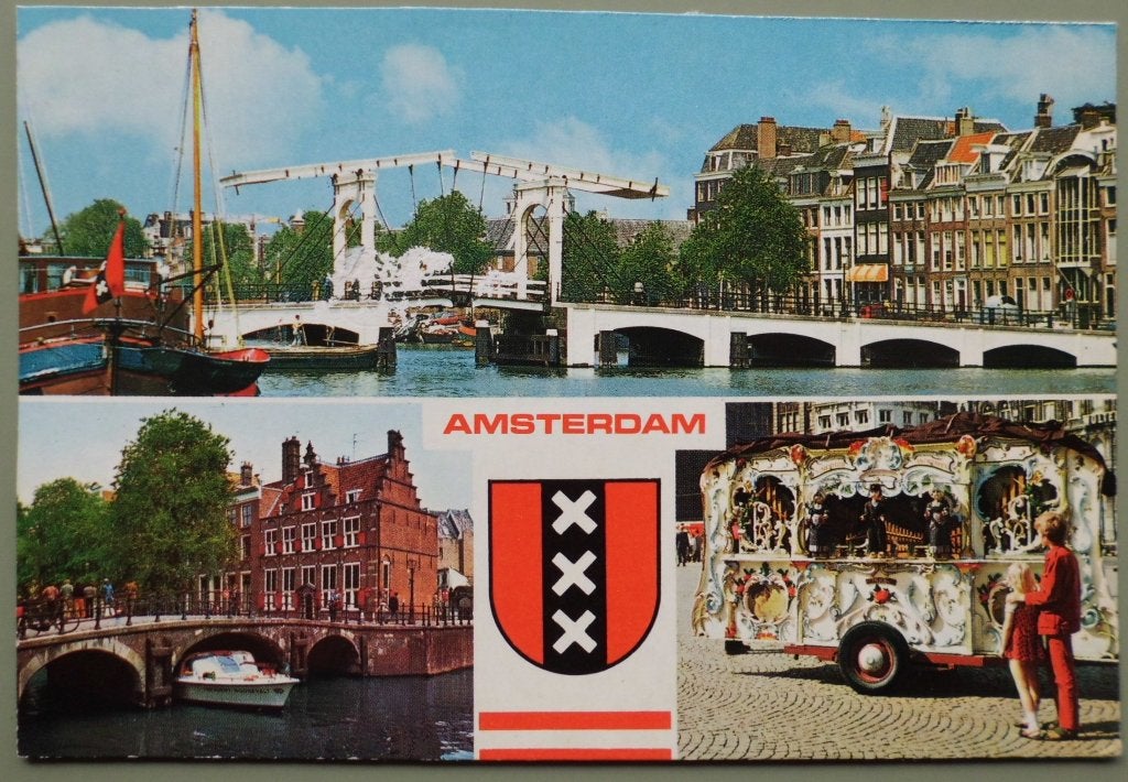 Draaiorgel 10 - Amsterdam, Ophalen of Verzenden, 1960 tot 1980, Ongelopen, Noord-Holland