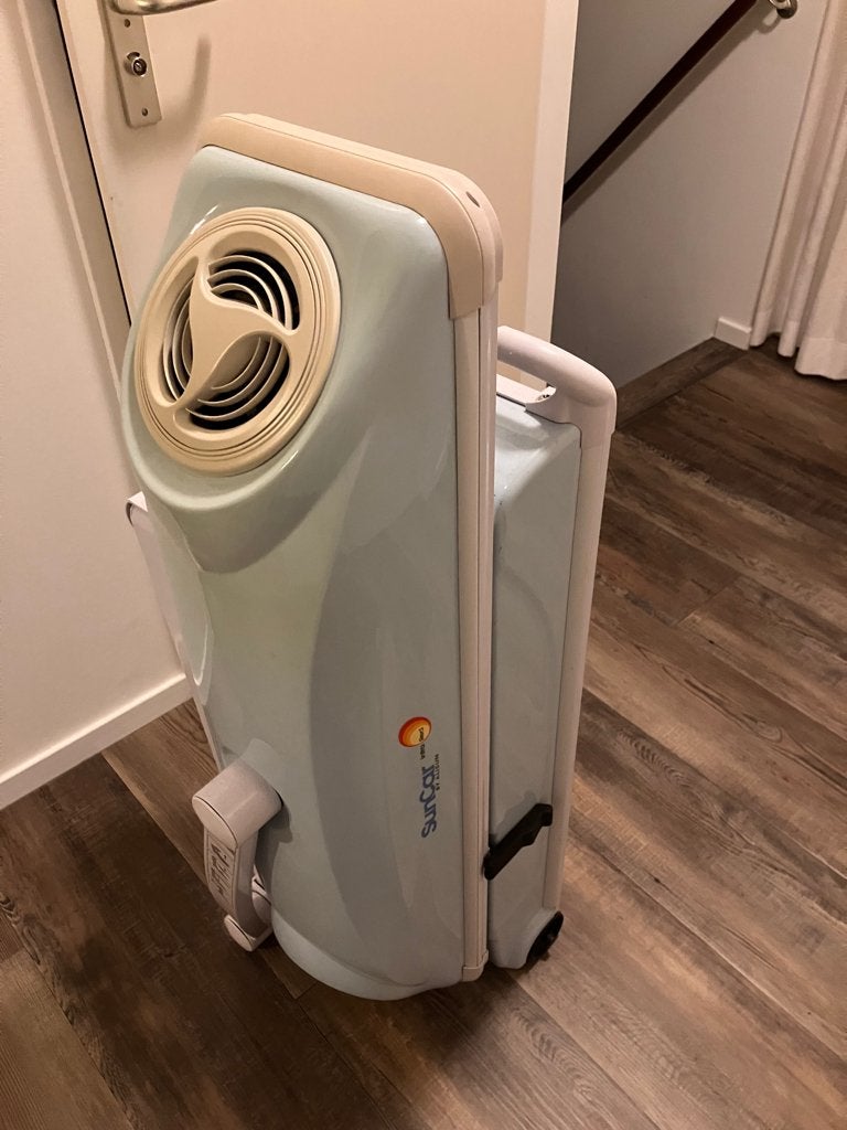 mobiele zonnebank Alison Suncar Infra Red, Ophalen of Verzenden, Zo goed als nieuw, Zonnebank enkelzijdig, Minder dan 10 lampen
