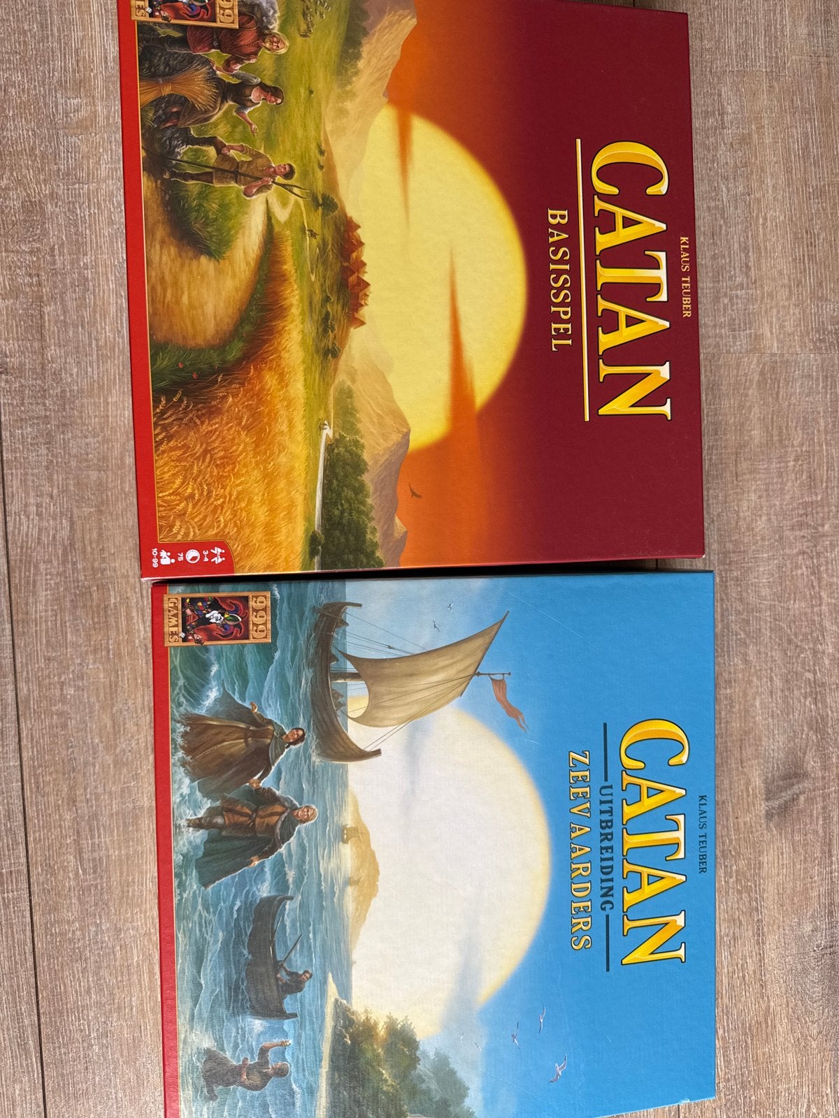 Catan Basisspel & Uitbreiding Zeevaarders, Drie of vier spelers, Ophalen of Verzenden, Zo goed als nieuw