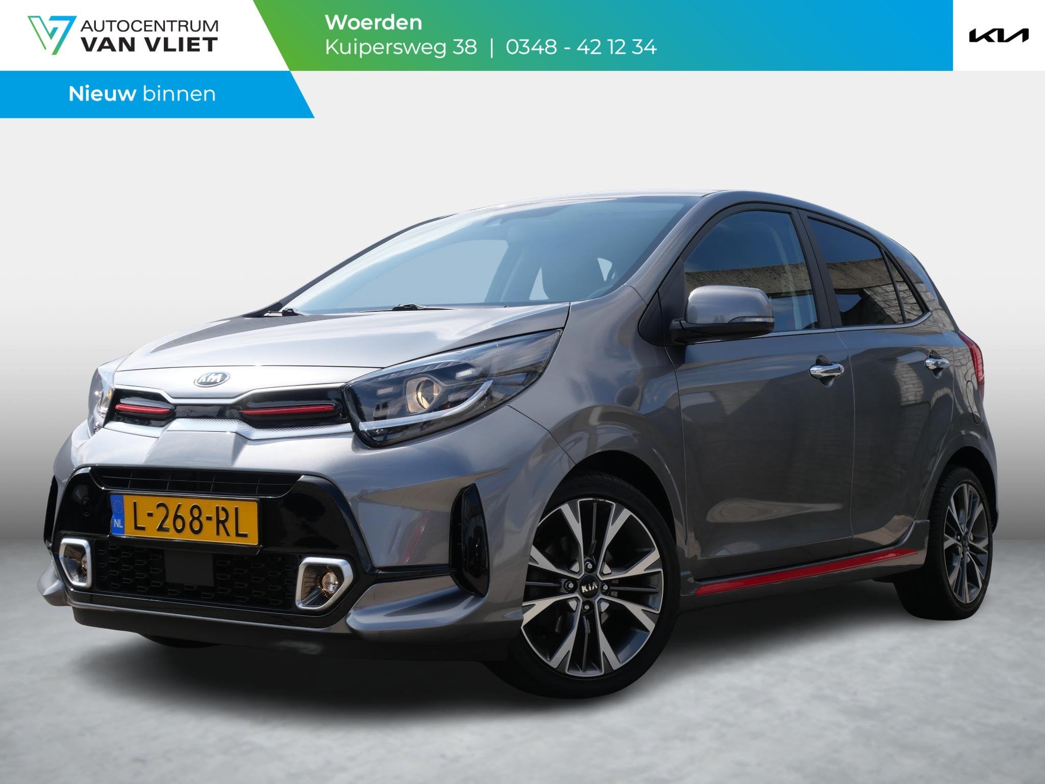 Kia Picanto 1.0 T-GDi GT-Line 5p | 100PK | Stoel/Stuur verwa, Auto's, Voorwielaandrijving, 12 maanden, 101 pk, Gebruikt