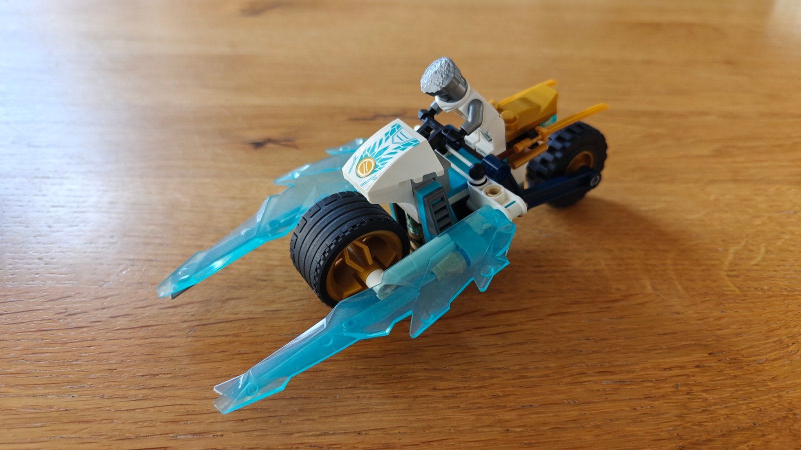 Lego Ninjago - Zane's IJsmotor, Lego, Ophalen of Verzenden, Zo goed als nieuw, Inclusief instructies