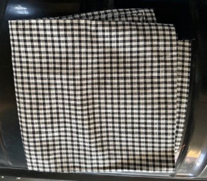 Zwart-wit geruite stof, Gebruikt, Meerkleurig, Ophalen of Verzenden, 30 tot 120 cm