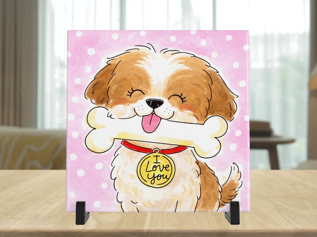 Shih-Tzu Tegel - Blond stijl, Verzenden, Nieuw