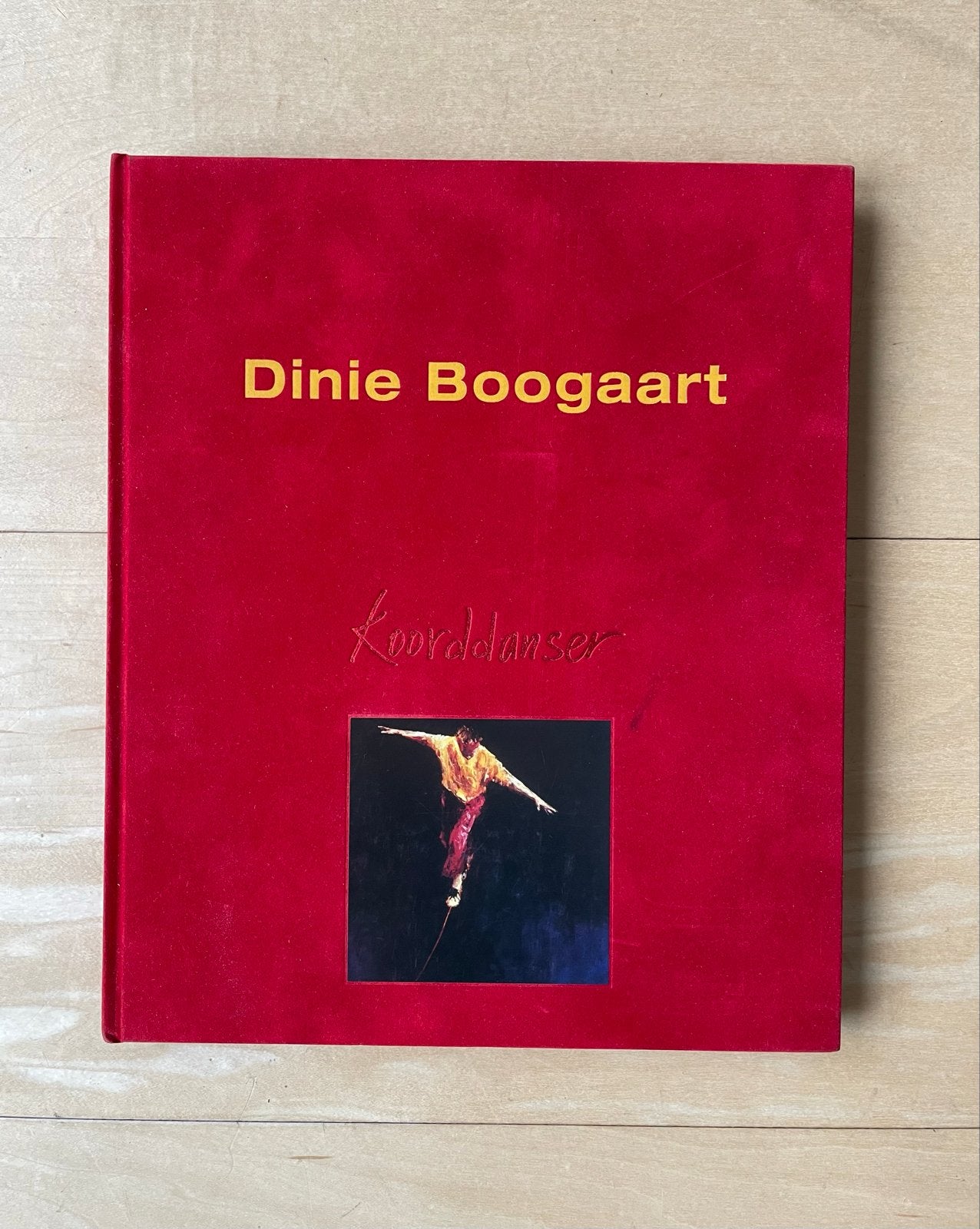 Dinie Boogaart - Koorddanser - Rood fluweel hardcover, Ophalen of Verzenden, Zo goed als nieuw, Overige onderwerpen