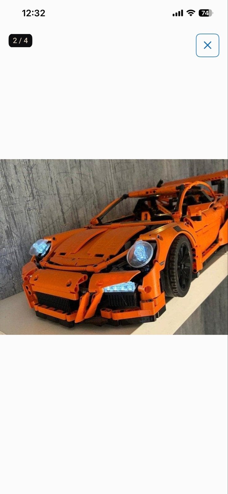 Lego Technic Porsche 911 GT3 RS - Oranje, Ophalen of Verzenden, Zo goed als nieuw