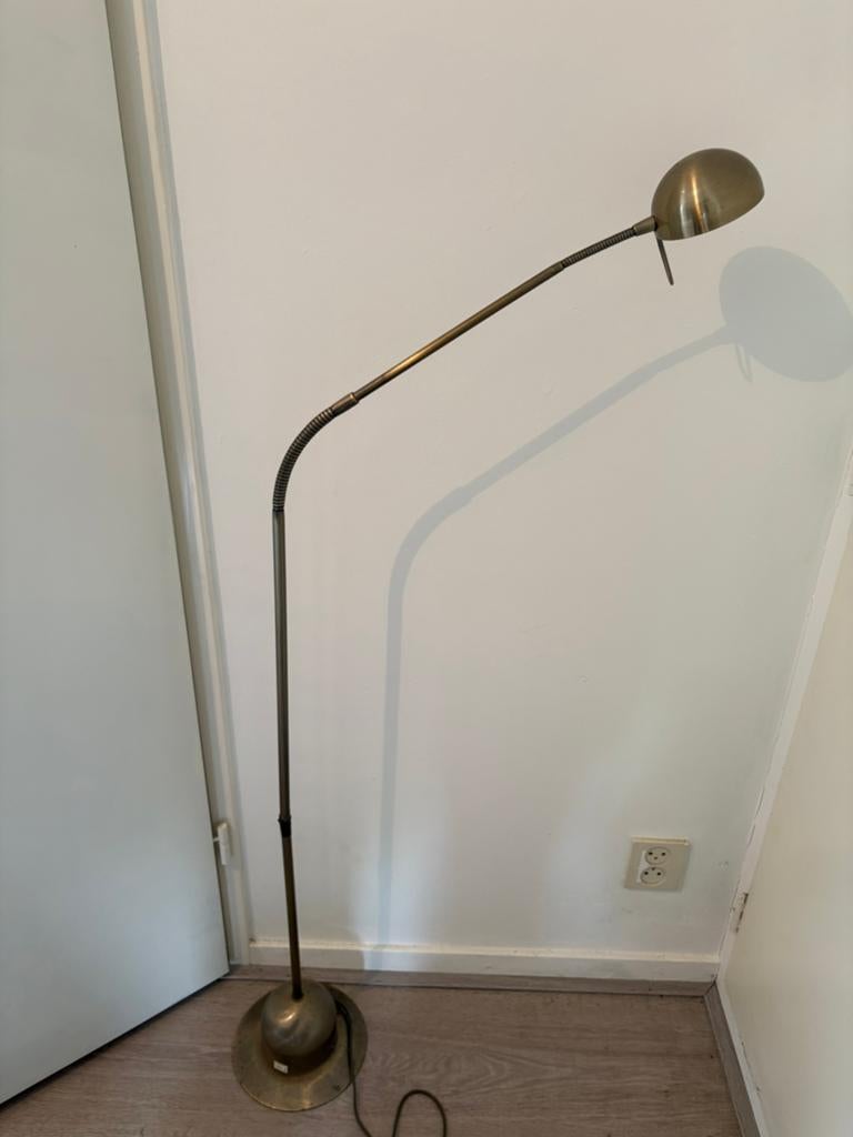 Vloerlamp / leeslamp, Huis en Inrichting, Lampen | Vloerlampen, Ophalen, Zo goed als nieuw, Metaal, 100 tot 150 cm