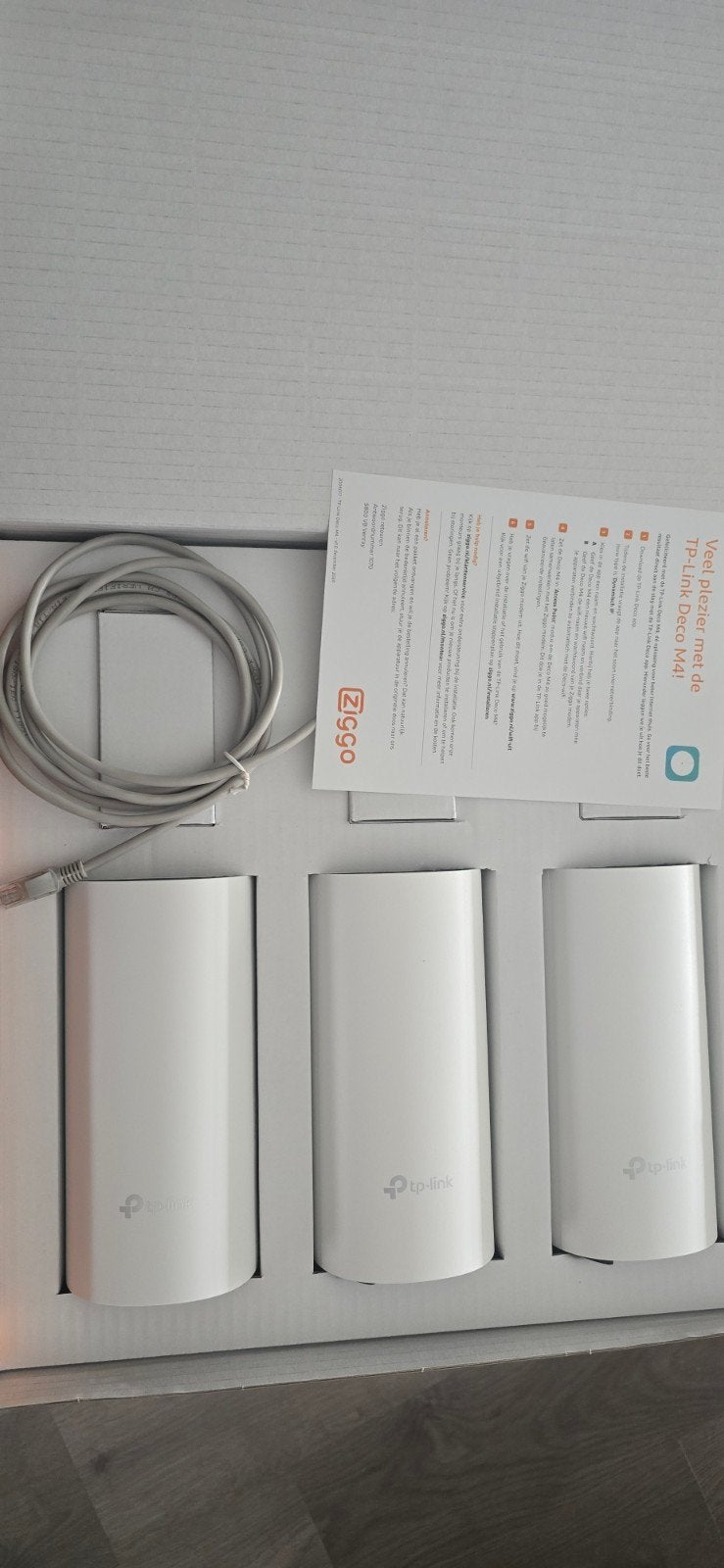 TP-Link Deco M4 Mesh WiFi Systeem (3-pack) - Ziggo, Ophalen of Verzenden, Zo goed als nieuw, Router, TP-Link