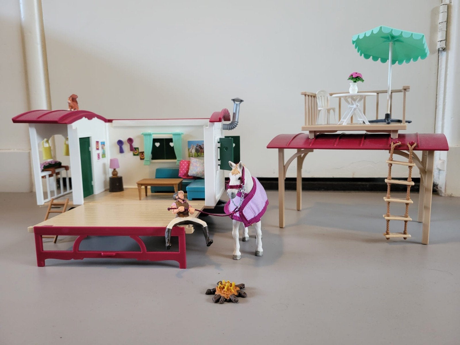 Schleich Horse Club woonwagen, Ophalen, Gebruikt, Meisje