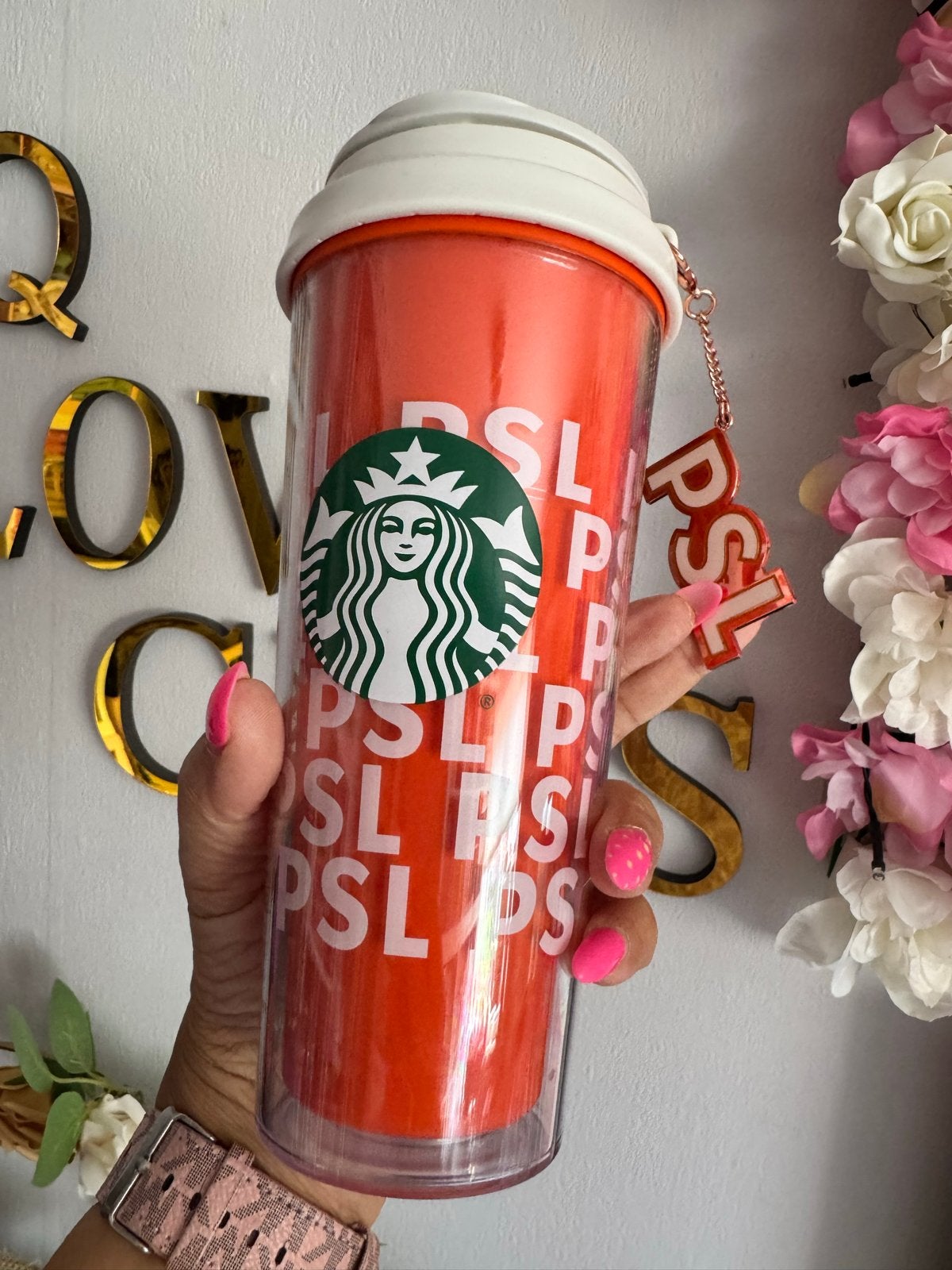 Starbucks Pumpkin Spice Latte Beker - Nieuw, Ophalen of Verzenden, Nieuw, Oranje, Kunststof