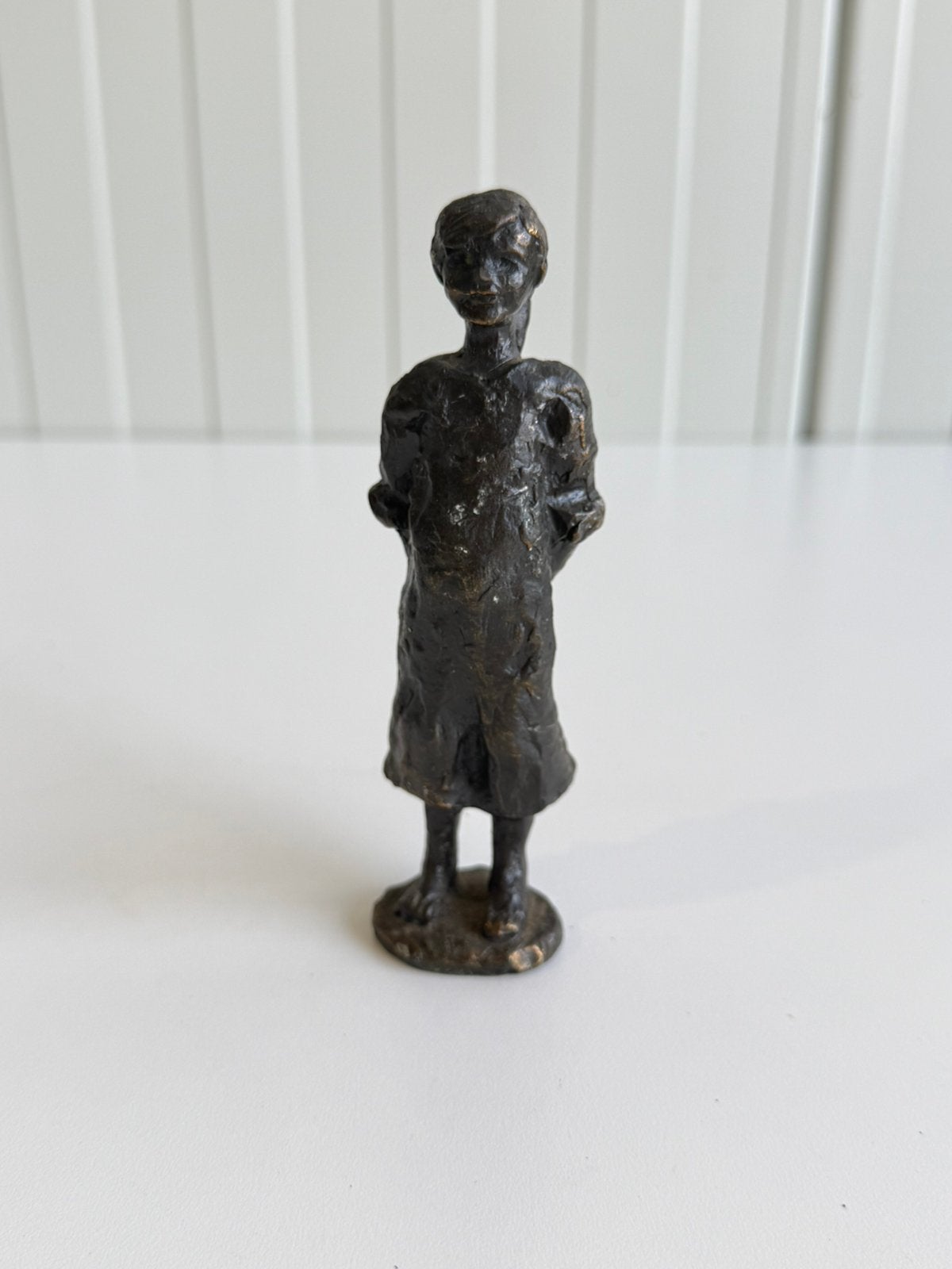 Bronzen beeldje “Sophietje” van Corry Ammerlaar, Ophalen of Verzenden, Zo goed als nieuw, Mens