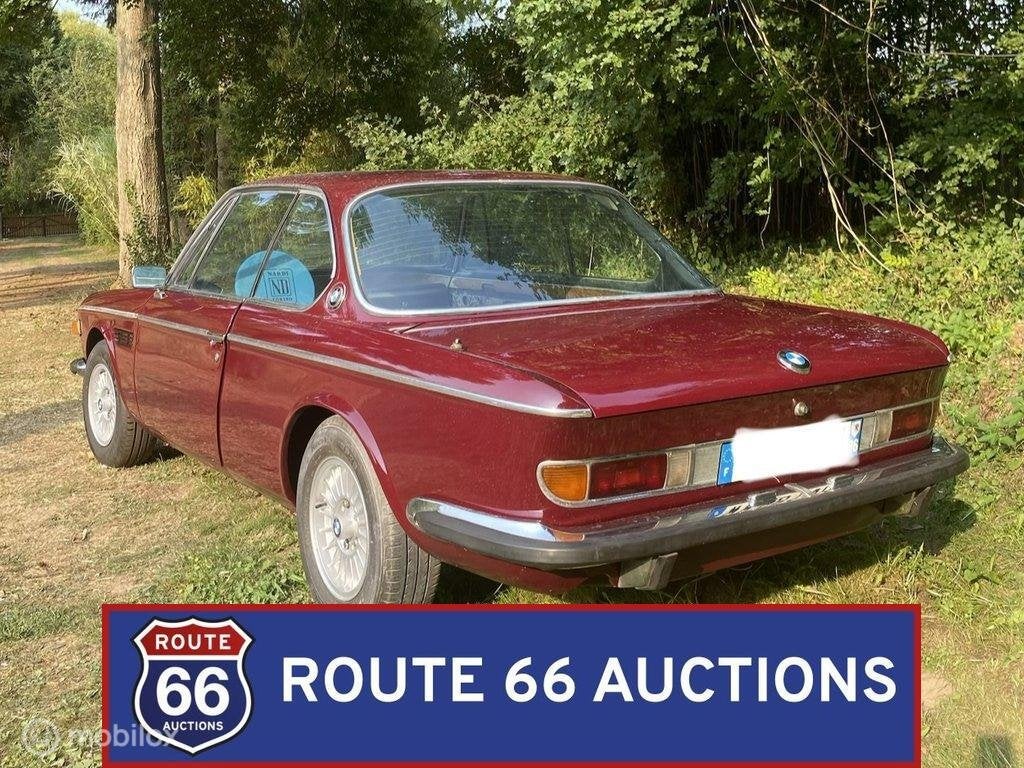 BMW 3.0 CS | 1971 | Route 66 Auctions, Auto's, Overige carrosserieën, Zwart, Bedrijf, Handgeschakeld