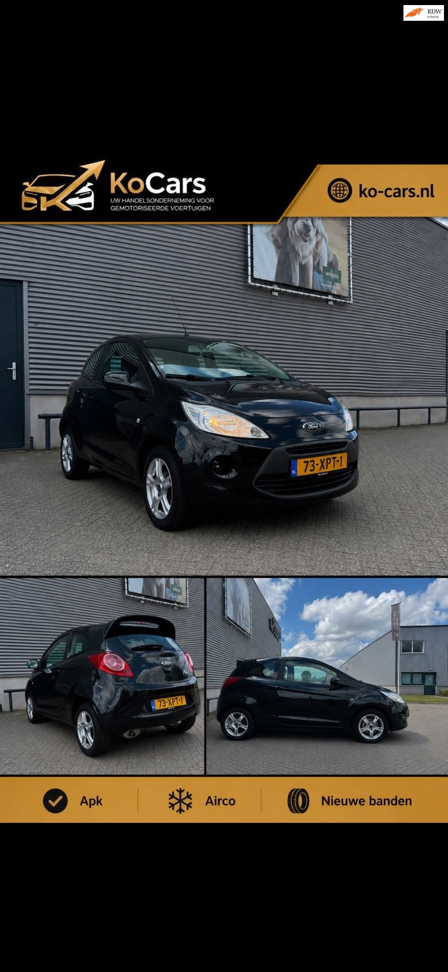 Ford Ka / Apk / Airco, Auto's, Voorwielaandrijving, Euro 5, Gebruikt, 1242 cc