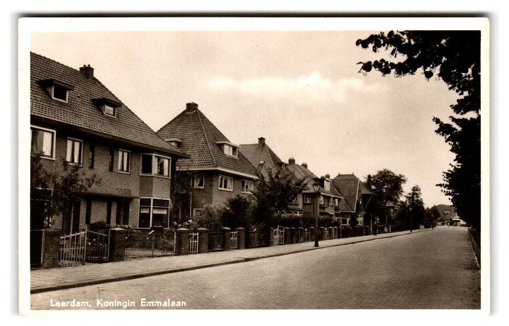 Leerdam, Koningin Emmalaan, Ophalen of Verzenden, 1940 tot 1960, Gelopen, Utrecht