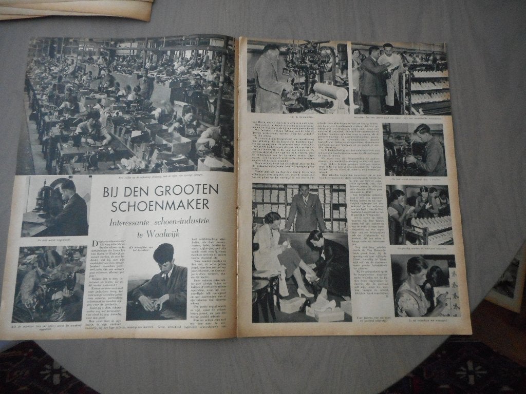 Waalwijk. Schoen-industrie. Ivo van Haren. 1937,, Ophalen of Verzenden, 1920 tot 1940, Nederland, Knipsel(s)