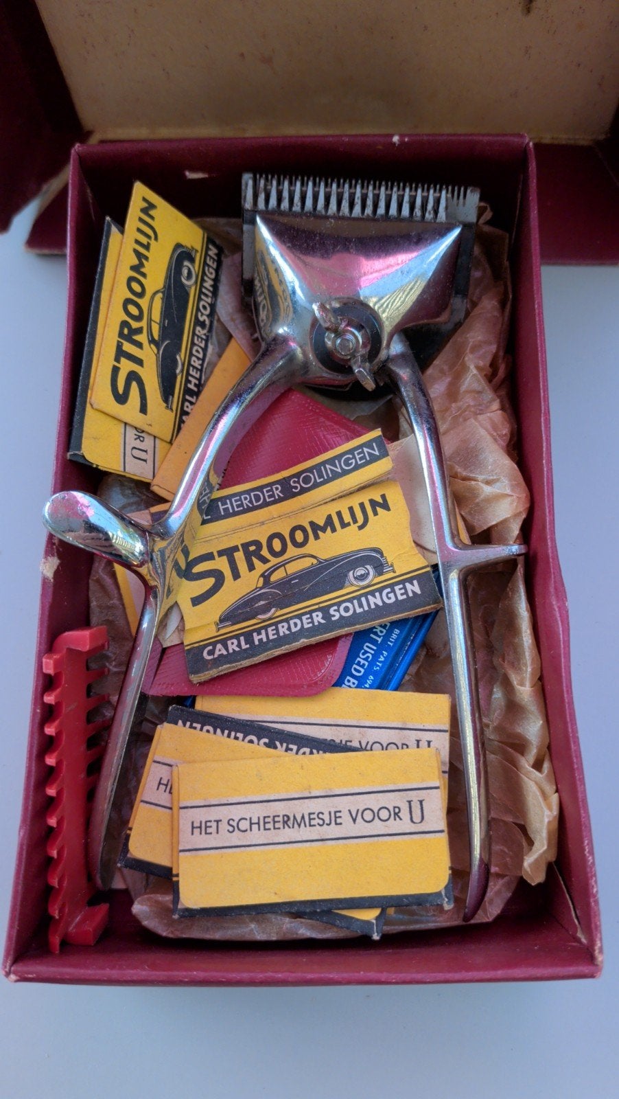 Vintage handmatige tondeuse Carl Herder Solingen, Ophalen of Verzenden
