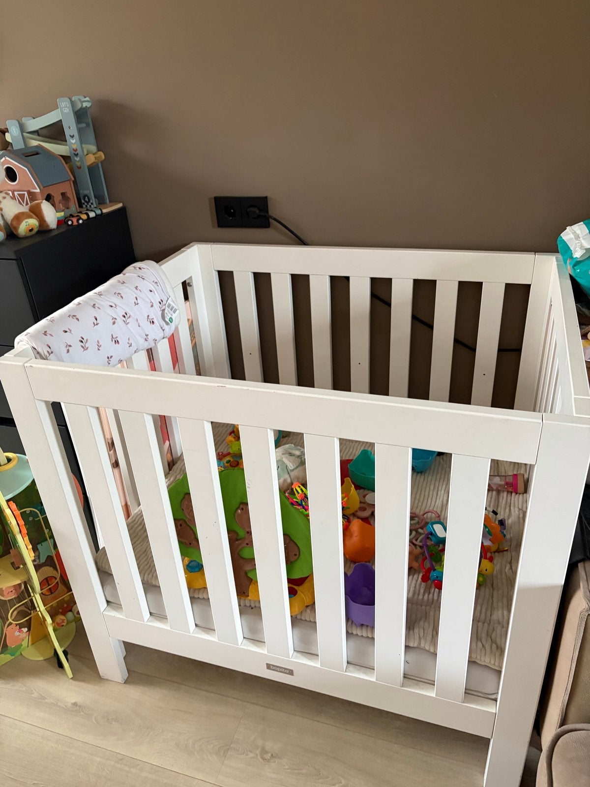 Bopita box inclusief matras en hoeslaken, Ophalen, Gebruikt, Vierkant, Boxkleed